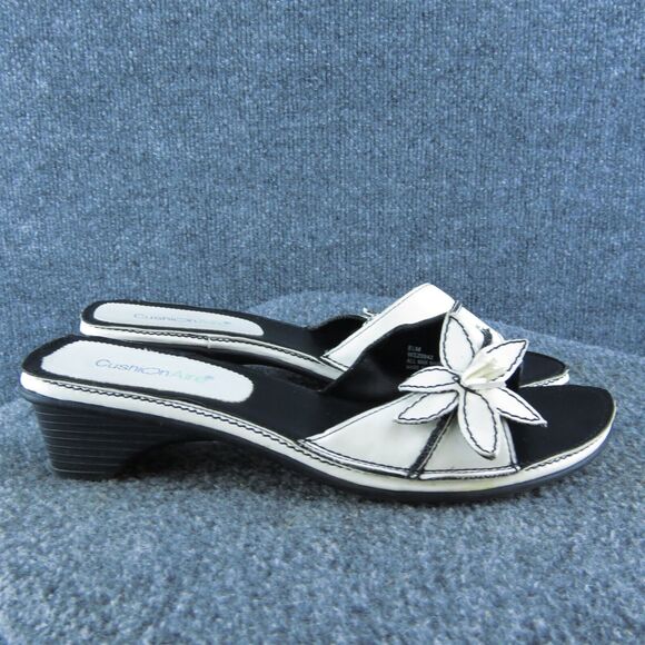 CUSHIONAIRE Women's Floral Slide White Synthetic Size 8.5M Used 2025 - Picture 4 of 10